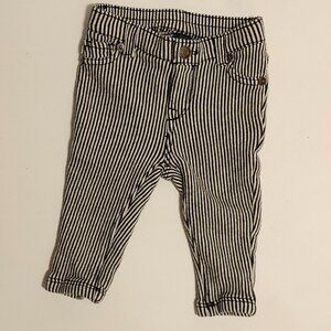 ADORABLE BABY GAP Rail Road Stripe Jeans 3-6 months